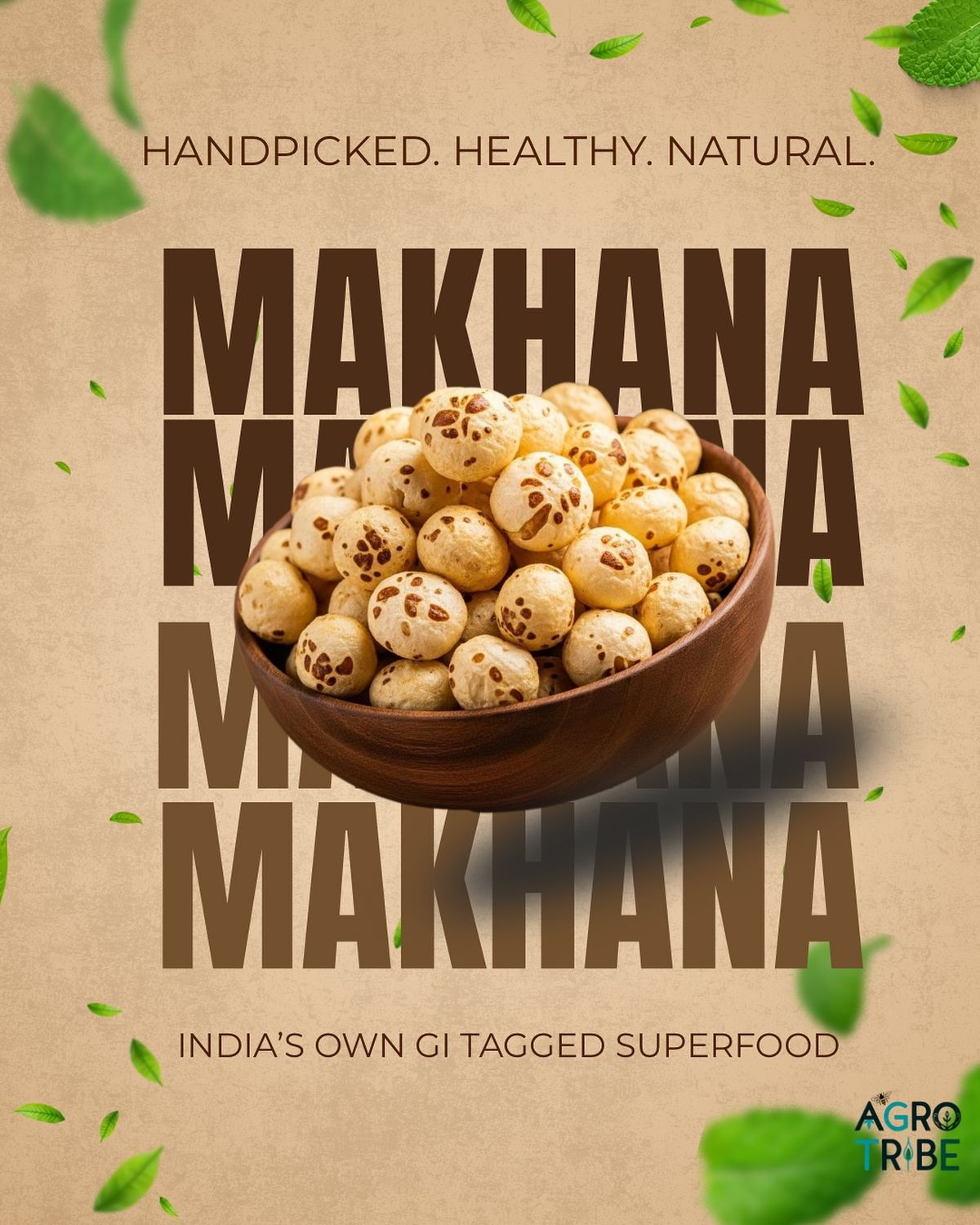 Makhana in a bowl